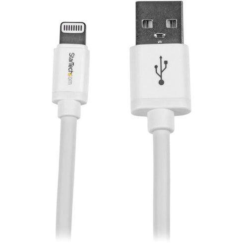 StarTech.com 2m (6ft) Long White Apple® 8-pin Lightning Connector to USB Cable for iPhone - iPod - iPad