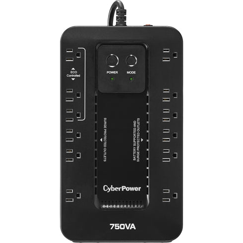 CyberPower Ecologic EC750G 750VA-425W Energy Efficient Desktop ECO UPS