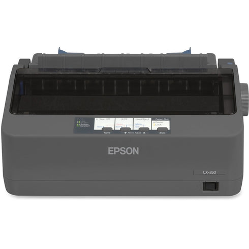 Epson LX-350 9-pin Dot Matrix Printer - Monochrome