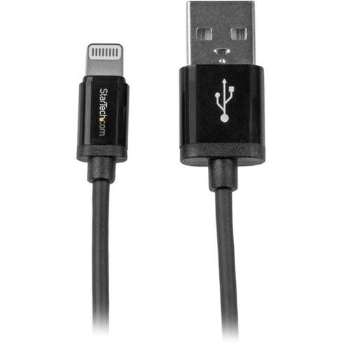 StarTech.com 1m (3ft) Black Apple® 8-pin Lightning Connector to USB Cable for iPhone - iPod - iPad