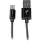 StarTech.com 1m (3ft) Black Apple® 8-pin Lightning Connector to USB Cable for iPhone - iPod - iPad