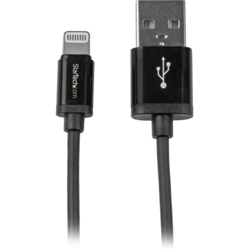 StarTech.com 1m (3ft) Black Apple® 8-pin Lightning Connector to USB Cable for iPhone - iPod - iPad