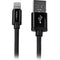 StarTech.com 2m (6ft) Long Black Apple® 8-pin Lightning Connector to USB Cable for iPhone - iPod - iPad
