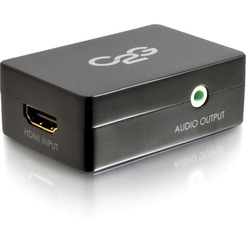 C2G Pro HDMI to VGA and Audio Adapter Converter - 1 x HDMI Female Digital Audio-Video - 1 x HD-15 Female VGA, 1 x Mini-phone Audio - Black