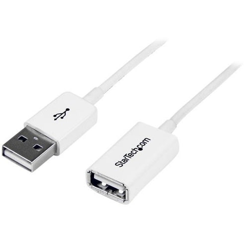 StarTech.com 2m White USB 2.0 Extension Cable A to A - M-F