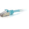 C2G 14ft Cat6a Snagless Shielded (STP) Network Patch Cable - Aqua