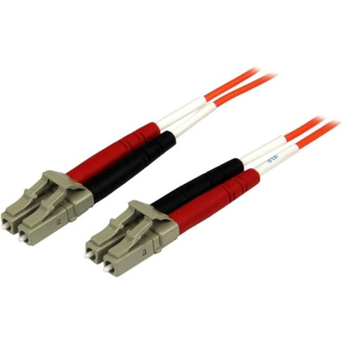 2m Fiber Optic Cable - Multimode Duplex 50-125 - OFNP Plenum - LC-LC - OM2 - LC to LC Fiber Patch Cable