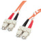 StarTech.com 1m Fiber Optic Cable - Multimode Duplex 62.5-125 - LSZH - SC-SC - OM1 - SC to SC Fiber Patch Cable