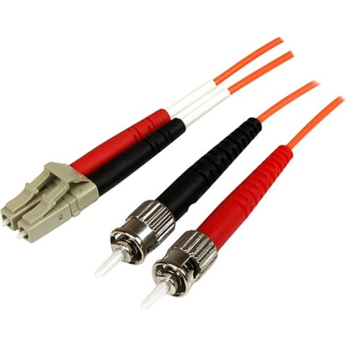 3m Fiber Optic Cable - Multimode Duplex 50-125 - OFNP Plenum - LC-ST - OM2 - LC to ST Fiber Patch Cable