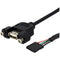 StarTech.com 3 ft Panel Mount USB Cable - USB A to Motherboard Header Cable F-F