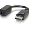 C2G DisplayPort to Mini DisplayPort Adapter - DP to Mini DP - M-F Black