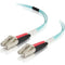 C2G 8m LC-LC 50-125 Duplex Multimode OM4 Fiber Cable - Aqua - 26ft