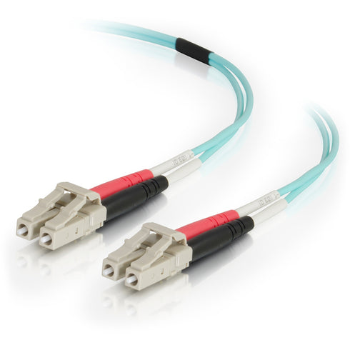 C2G 10m LC-LC 50-125 Duplex Multimode OM4 Fiber Cable - Aqua - 33ft