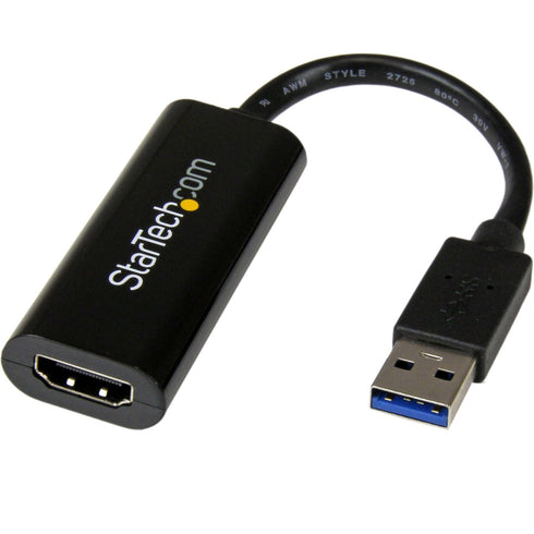 StarTech.com Slim USB 3.0 to HDMI External Video Card Multi Monitor Adapter - 1920x1200 - 1080p