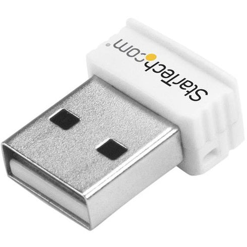 StarTech.com USB 150Mbps Mini Wireless N Network Adapter - 802.11n-g 1T1R USB WiFi Adapter - White