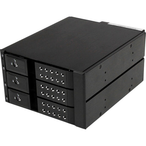 StarTech.com 3 Bay Aluminum Trayless Hot Swap Mobile Rack Backplane for 3.5in SAS II-SATA III - 6 Gbps HDD