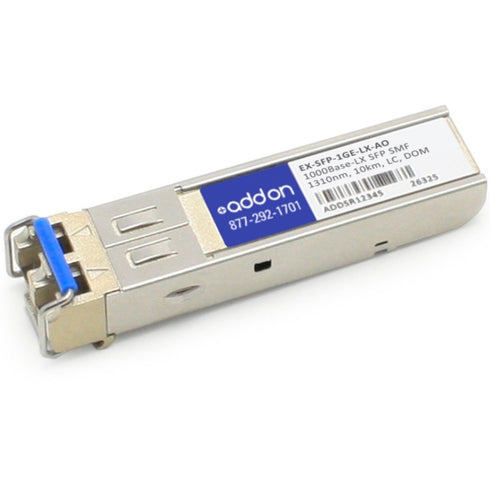 AddOn Juniper Networks EX-SFP-1GE-LX Compatible TAA Compliant 1000Base-LX SFP Transceiver (SMF, 1310nm, 10km, LC, DOM)
