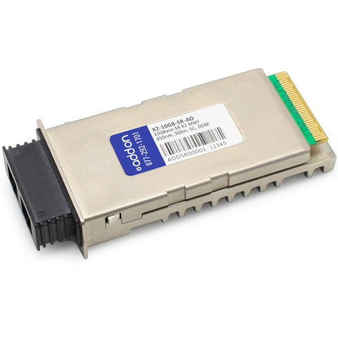 AddOn Cisco X2-10GB-SR Compatible TAA Compliant 10GBase-SR X2 Transceiver (MMF, 850nm, 300m, SC, DOM)