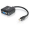 C2G 8in Mini DisplayPort to VGA Adapter-Thunderbolt to VGA Converter-M-F Black