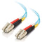C2G 25m LC-LC 10Gb 50-125 Duplex Multimode OM3 Fiber Cable - Aqua - 82ft