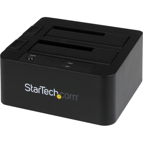 StarTech.com USB 3.0 - eSATA Dual Hard Drive Docking Station with UASP for 2.5-3.5in SATA SSD - HDD - SATA 6 Gbps