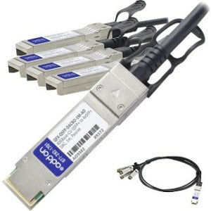 AddOn Juniper Networks QFX-QSFP-DACBO-1M Compatible TAA Compliant 40GBase-CU QSFP+ to 4xSFP+ Direct Attach Cable (Passive Twinax, 1m)
