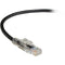 Black Box GigaBase 3 CAT5e 350-MHz Lockable Patch Cable (UTP), Black, 3-ft. (0.9-m)
