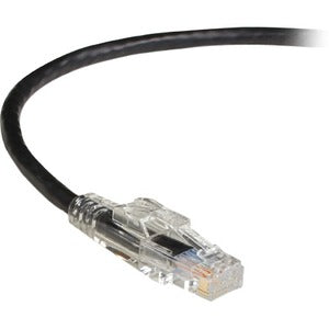 Black Box GigaBase 3 CAT5e 350-MHz Lockable Patch Cable (UTP), Black, 5-ft. (1.5-m)