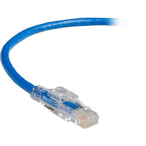 Black Box GigaBase 3 CAT5e 350-MHz Lockable Patch Cable (UTP), Blue, 1-ft. (0.3-m)