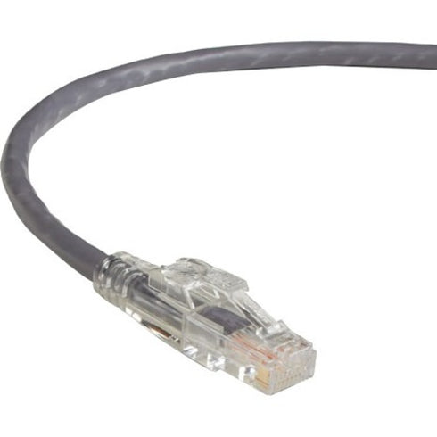 Black Box GigaBase 3 CAT5e 350-MHz Lockable Patch Cable (UTP), Gray, 4-ft. (1.2-m)