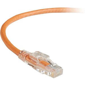 Black Box GigaBase 3 CAT5e 350-MHz Lockable Patch Cable (UTP), Orange, 15-ft. (4.5-m)