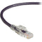 Black Box GigaBase 3 CAT5e 350-MHz Lockable Patch Cable (UTP) - Violet, 2-ft. (0.6-m)