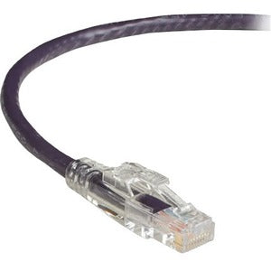 Black Box GigaBase 3 CAT5e 350-MHz Lockable Patch Cable (UTP) - Violet, 7-ft. (2.1-m)