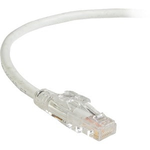 Black Box GigaBase 3 CAT5e 350-MHz Lockable Patch Cable (UTP), White, 1-ft. (0.3-m)