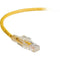Black Box GigaBase 3 CAT5e 350-MHz Lockable Patch Cable (UTP), Yellow, 1-ft. (0.3-m)