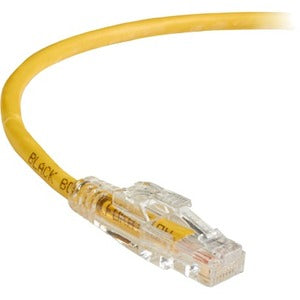 Black Box GigaBase 3 CAT5e 350-MHz Lockable Patch Cable (UTP), Yellow, 5-ft. (1.5-m)