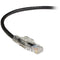 Black Box GigaTrue 3 CAT6 550-MHz Lockable Patch Cable (UTP), Black, 1-ft. (0.3-m)