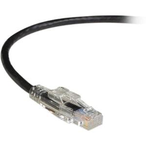 Black Box GigaTrue 3 CAT6 550-MHz Lockable Patch Cable (UTP), Black, 4-ft. (1.2-m)