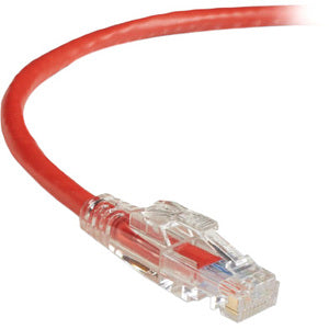 Black Box GigaTrue 3 CAT6 550-MHz Lockable Patch Cable (UTP), Red, 15-ft. (4.5-m)