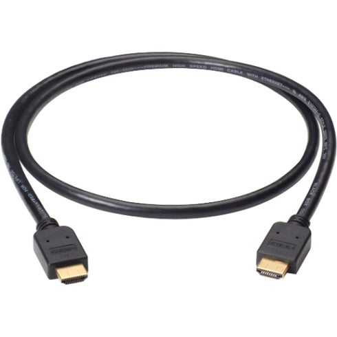 Black Box Premium High-Speed HDMI Cable with Ethernet, Male-Male, 3-m (9.8-ft.)
