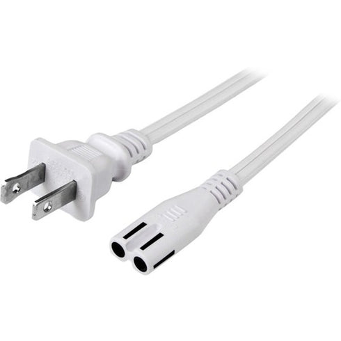 StarTech.com 6 ft White Standard Laptop Power Cord - NEMA 1-15P to C7