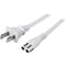 StarTech.com 6 ft White Standard Laptop Power Cord - NEMA 1-15P to C7