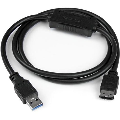 StarTech.com USB 3.0 to eSATA HDD - SSD - ODD Adapter Cable - 3ft eSATA Hard Drive to USB 3.0 Adapter Cable - SATA 6 Gbps