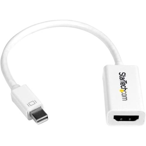 StarTech.com Mini DisplayPort to HDMI 4K Audio - Video Converter - mDP 1.2 to HDMI Active Adapter for Mac Book Pro - Mac Book Air - 4K @ 30 Hz - White