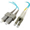 Axiom LC-SC Multimode Duplex OM4 50-125 Fiber Optic Cable 2m