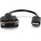 C2g Hdmi To Dvi Adapter Converter Dongle-male To Female Black-easily Connect The