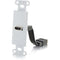 C2G HDMI Pass Through Decorative Wall Plate - White
