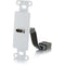 C2G HDMI Pass Through Decorative Wall Plate - White