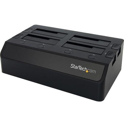 StarTech.com USB 3.0 to 4-Bay SATA 6Gbps Hard Drive Docking Station w- UASP & Dual Fans - 2.5-3.5in SSD - HDD Dock