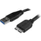 StarTech.com 15cm (6in) Short Slim SuperSpeed USB 3.0 A to Micro B Cable - M-M